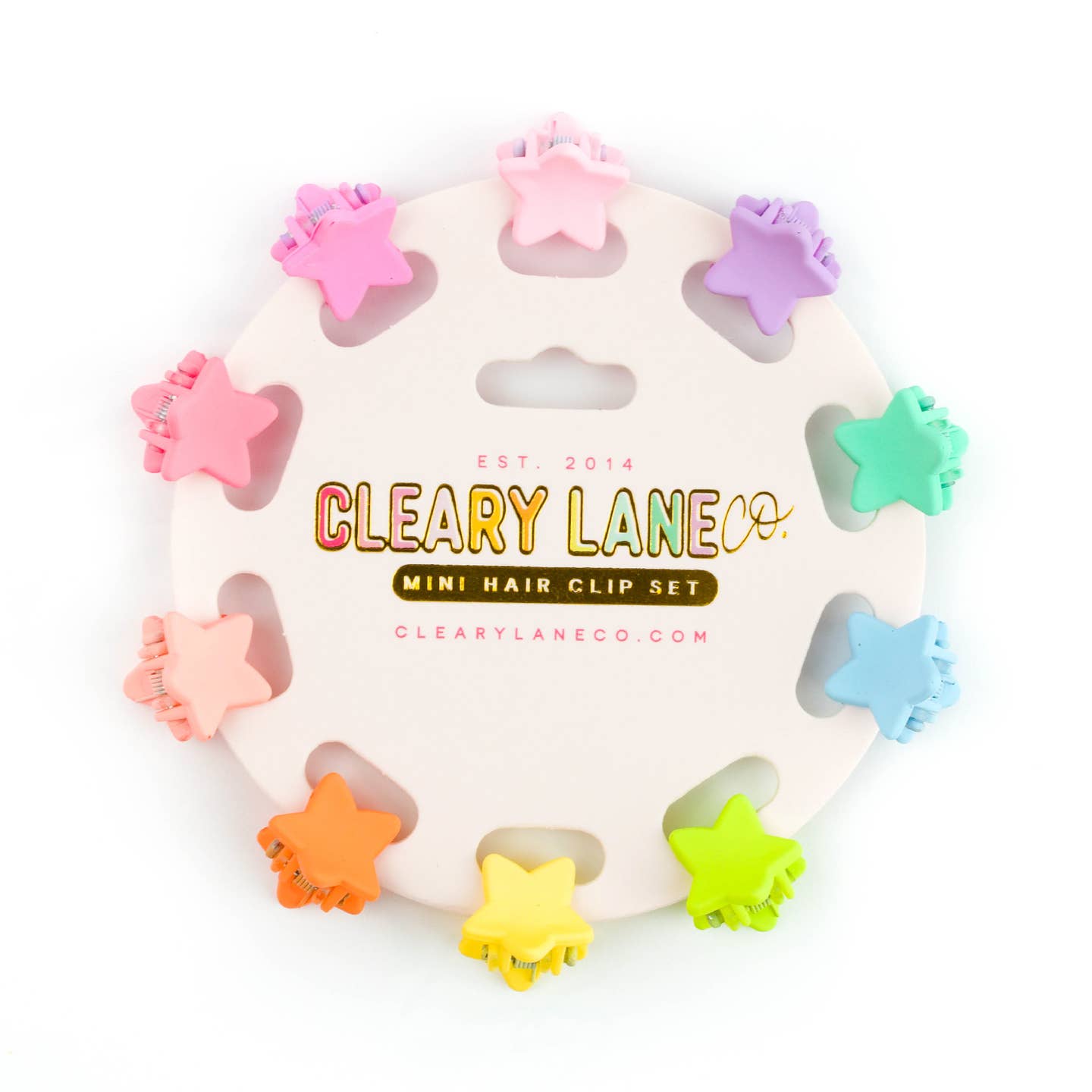 Rainbow Star Mini Hair Clips