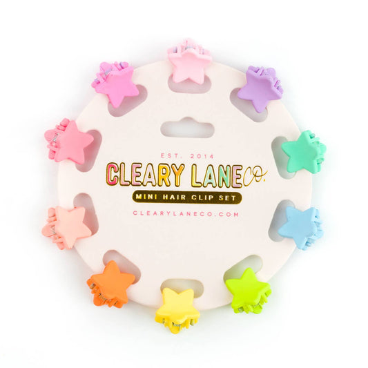 Rainbow Star Mini Hair Clips - MUDBUGSBTQ
