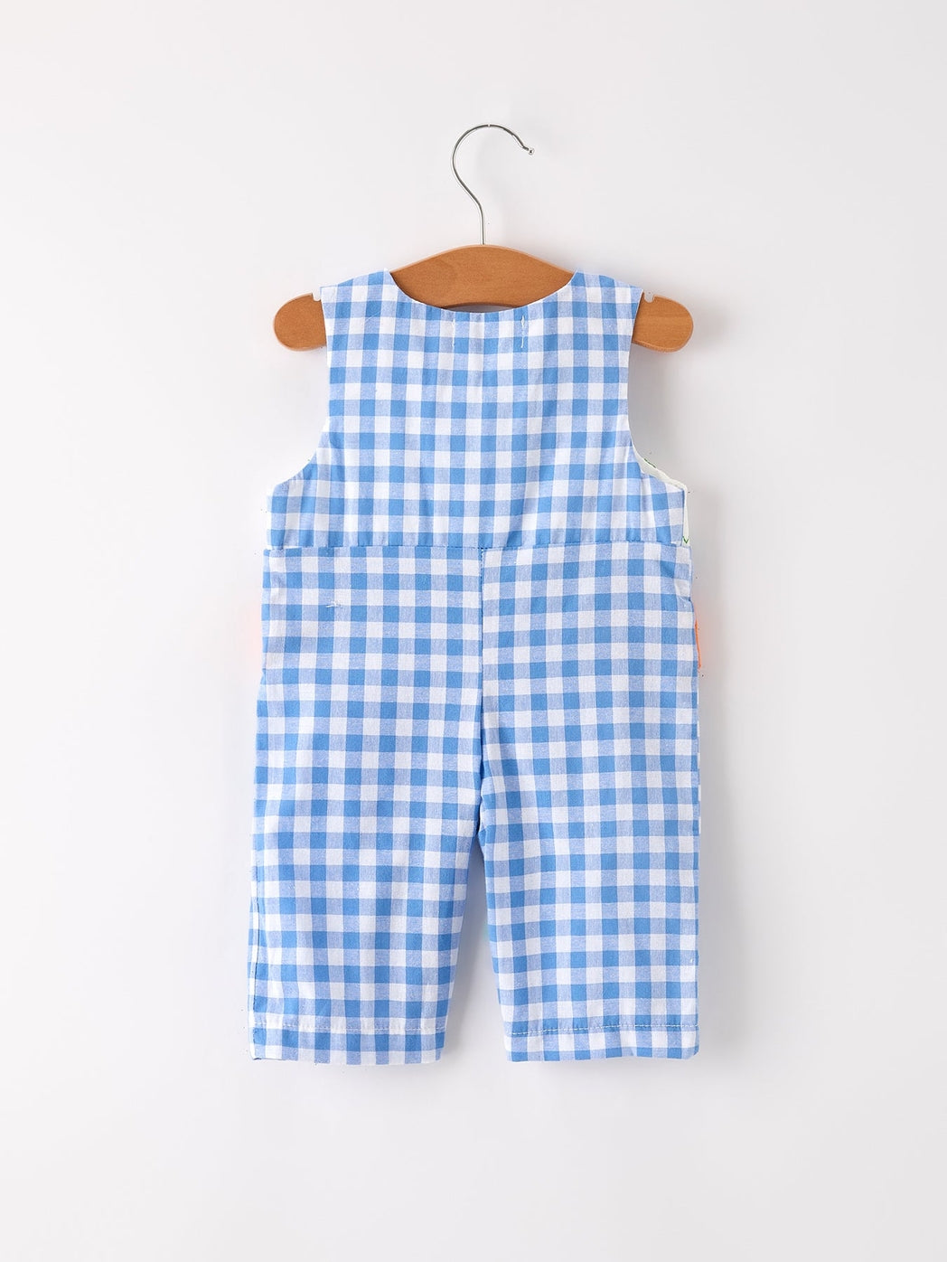 Boys Blue Fall Smocked Romper - MUDBUGSBTQ