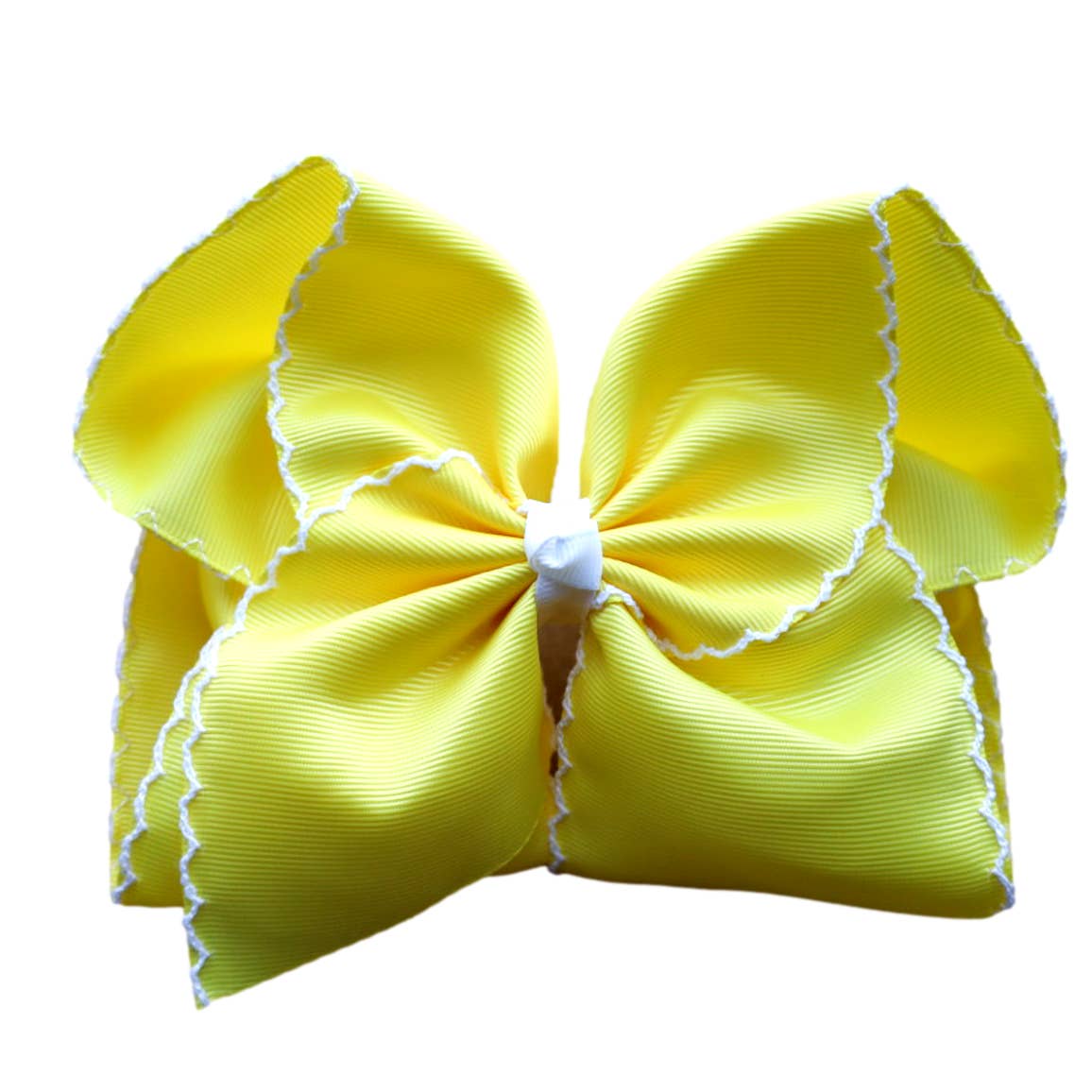 Moon Stitch Hair Bow - MUDBUGSBTQ