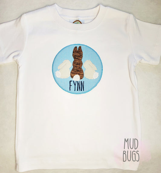 Personalized Bunny Applique - MUDBUGSBTQ