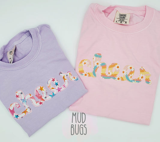 Cheer Applique Tee - MUDBUGSBTQ