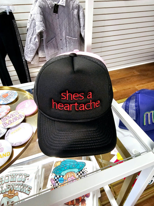 She's a Heartache Trucker Hat - MUDBUGSBTQ