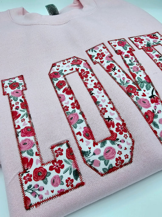 Love Applique Sweatshirt - MUDBUGSBTQ