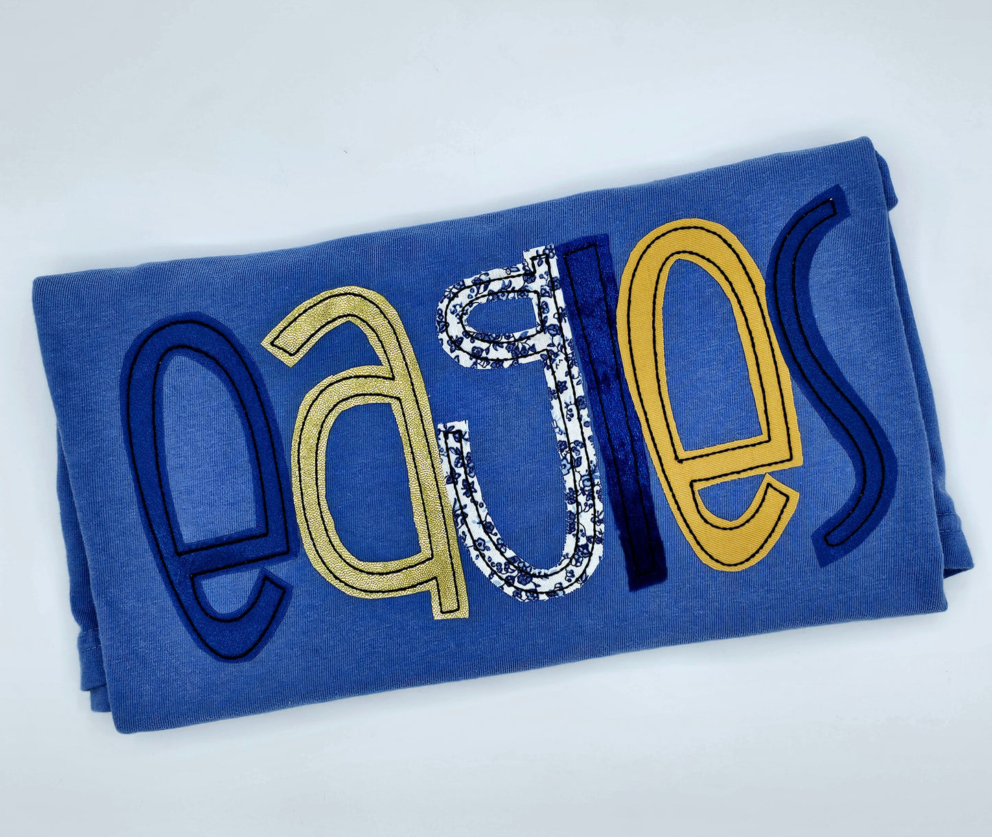 CUSTOM School Mascot Applique LONG SLEEVE - MUDBUGSBTQ