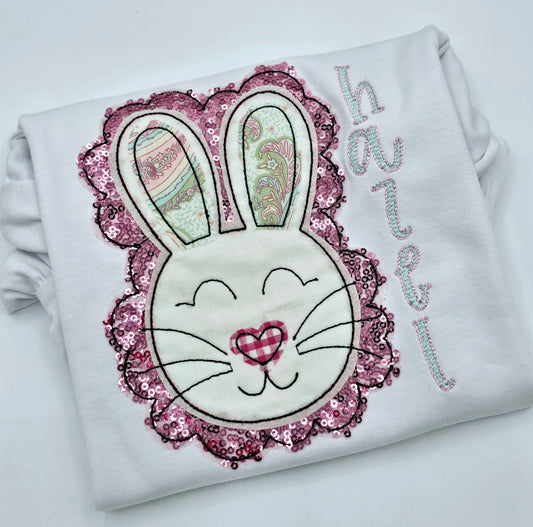 Cute Bunny Applique - MUDBUGSBTQ
