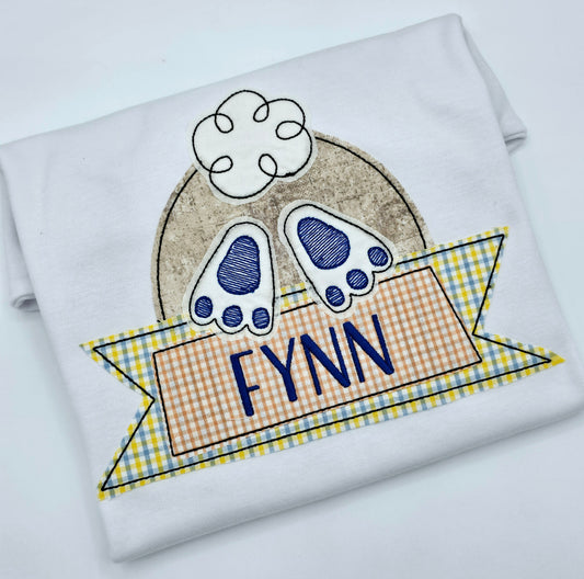 Boys Bunny Applique - MUDBUGSBTQ