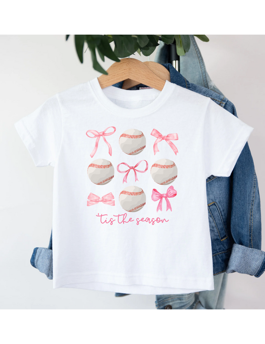 Baseball & Bows Tee - MUDBUGSBTQ