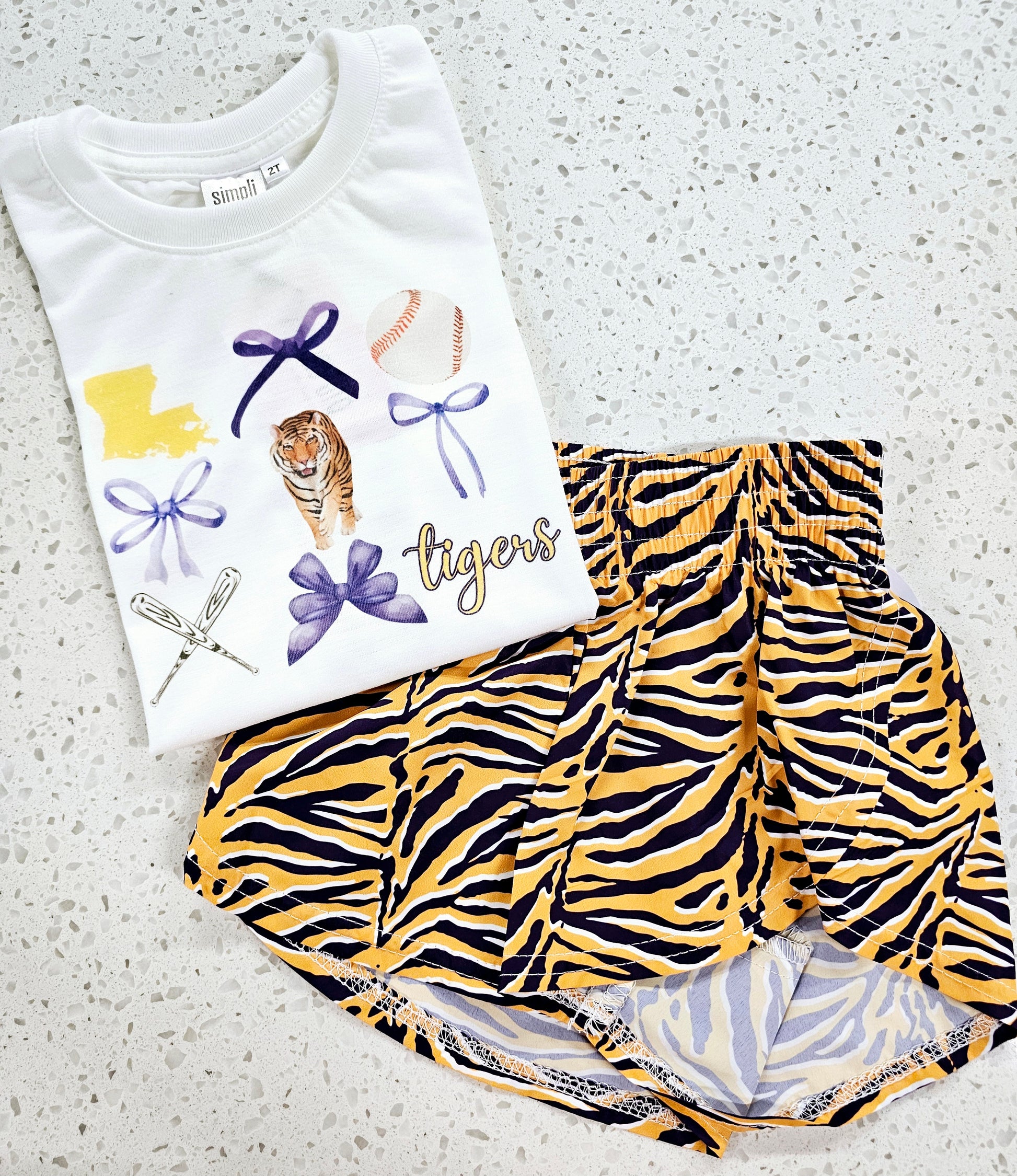 Bows and Baseballs Tee - MUDBUGSBTQ