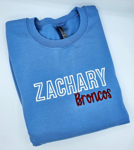 Custom School Spirit Sweatshirt - MUDBUGSBTQ