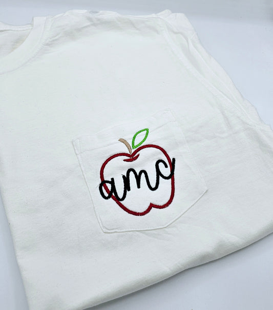 Monogram Apple Pocket - MUDBUGSBTQ