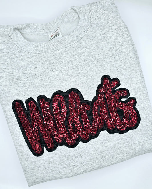 Custom Mascot Applique Sweatshirt - MUDBUGSBTQ