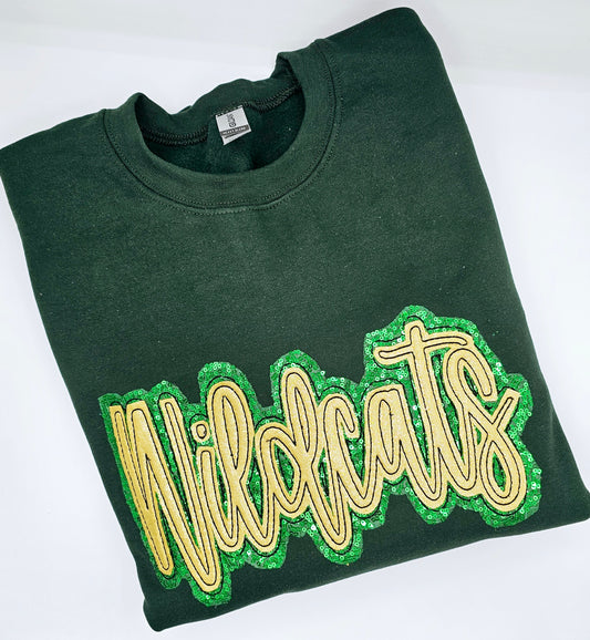 Wildcat Double Applique Sweatshirt - MUDBUGSBTQ