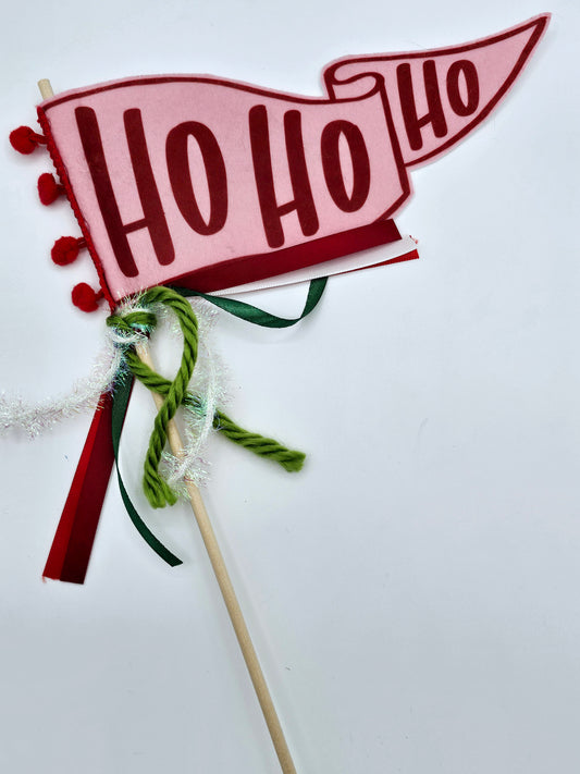 Ho Ho Ho Pennant Flag - MUDBUGSBTQ