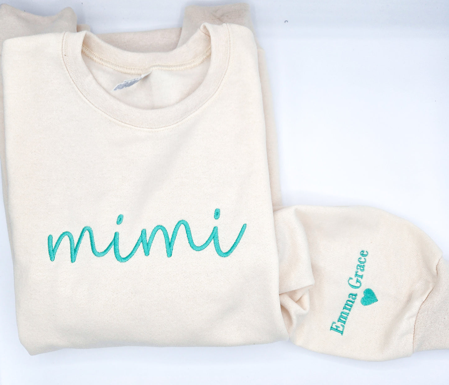 Custom Name Sweatshirt with Sleeve Name