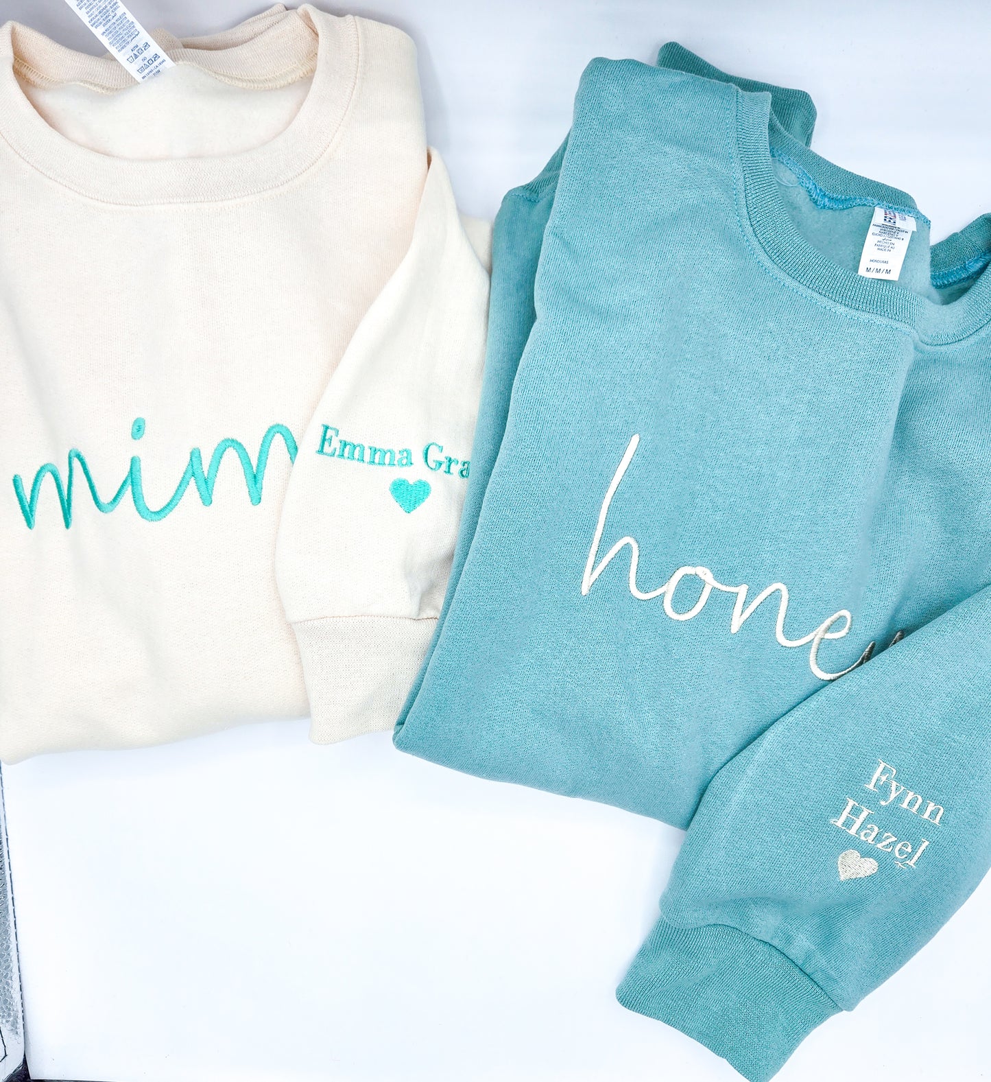 Custom Name Sweatshirt with Sleeve Name