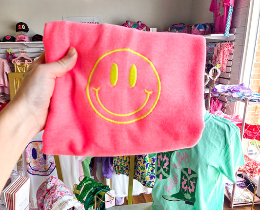 Neon Smiley Tee or Sweatshirt - MUDBUGSBTQ