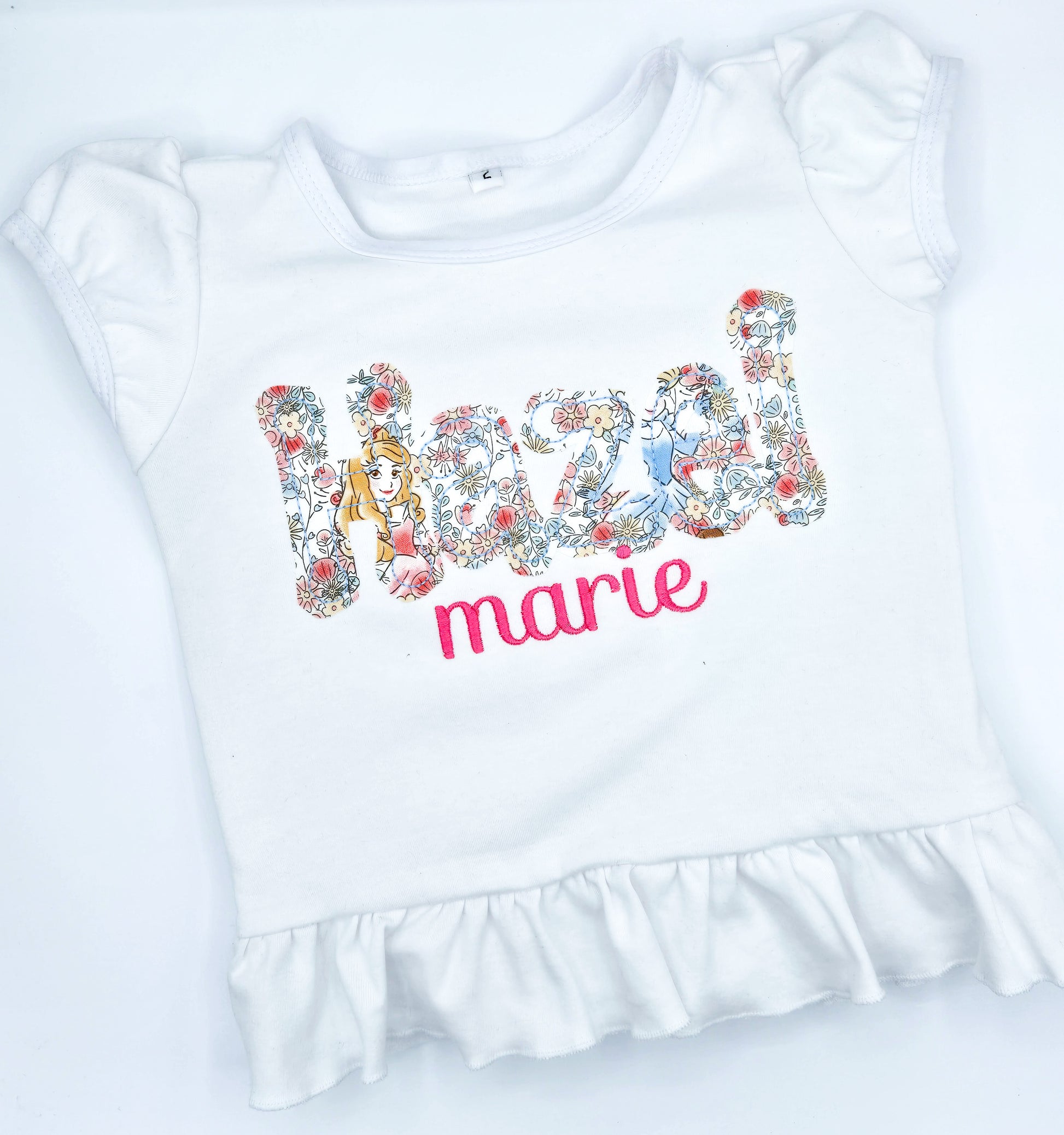 Princess Personalized Name Applique - MUDBUGSBTQ