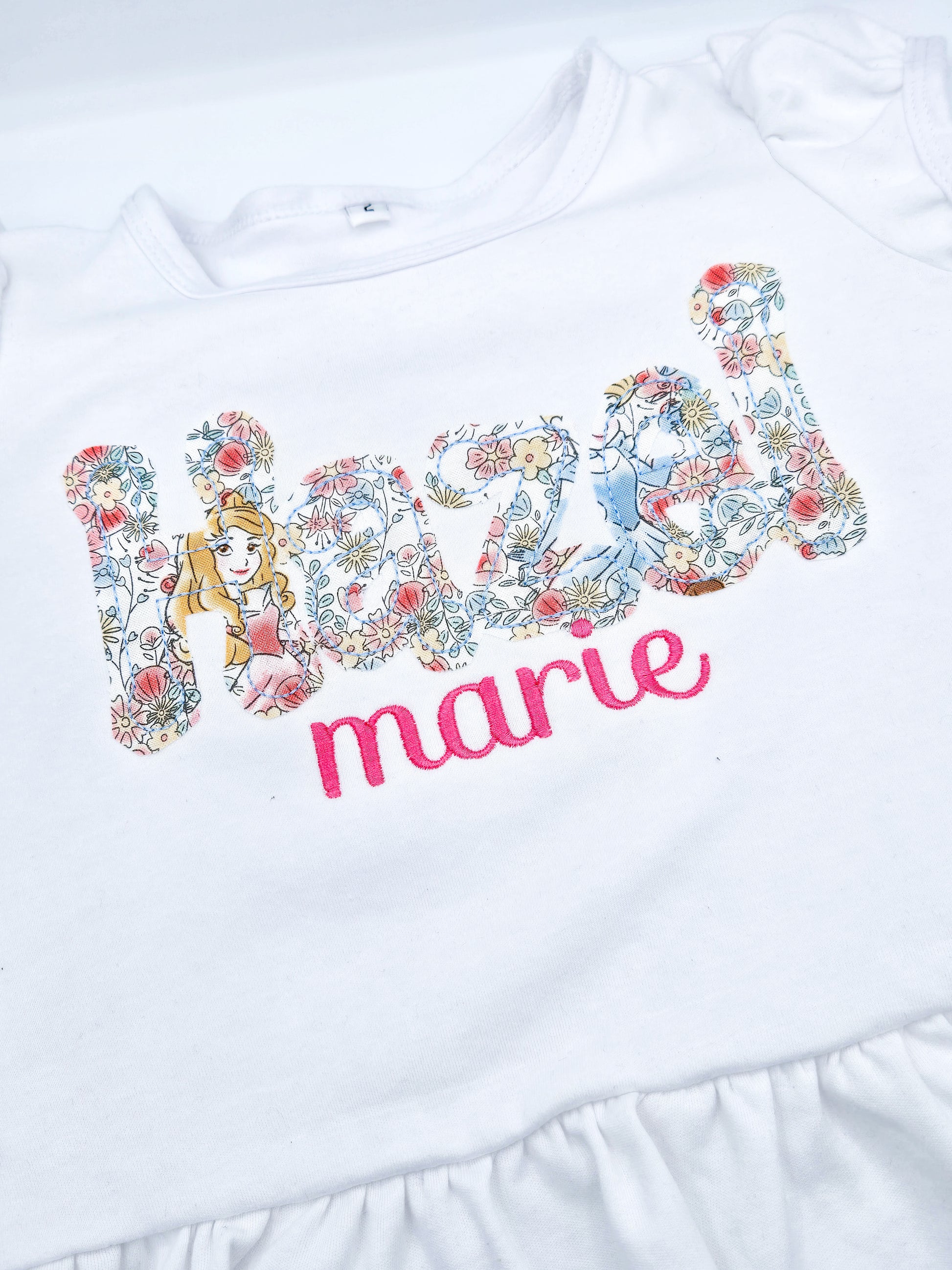 Princess Personalized Name Applique - MUDBUGSBTQ
