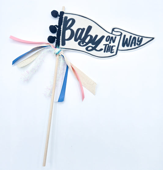 Baby on the Way Pennant Flag - MUDBUGSBTQ