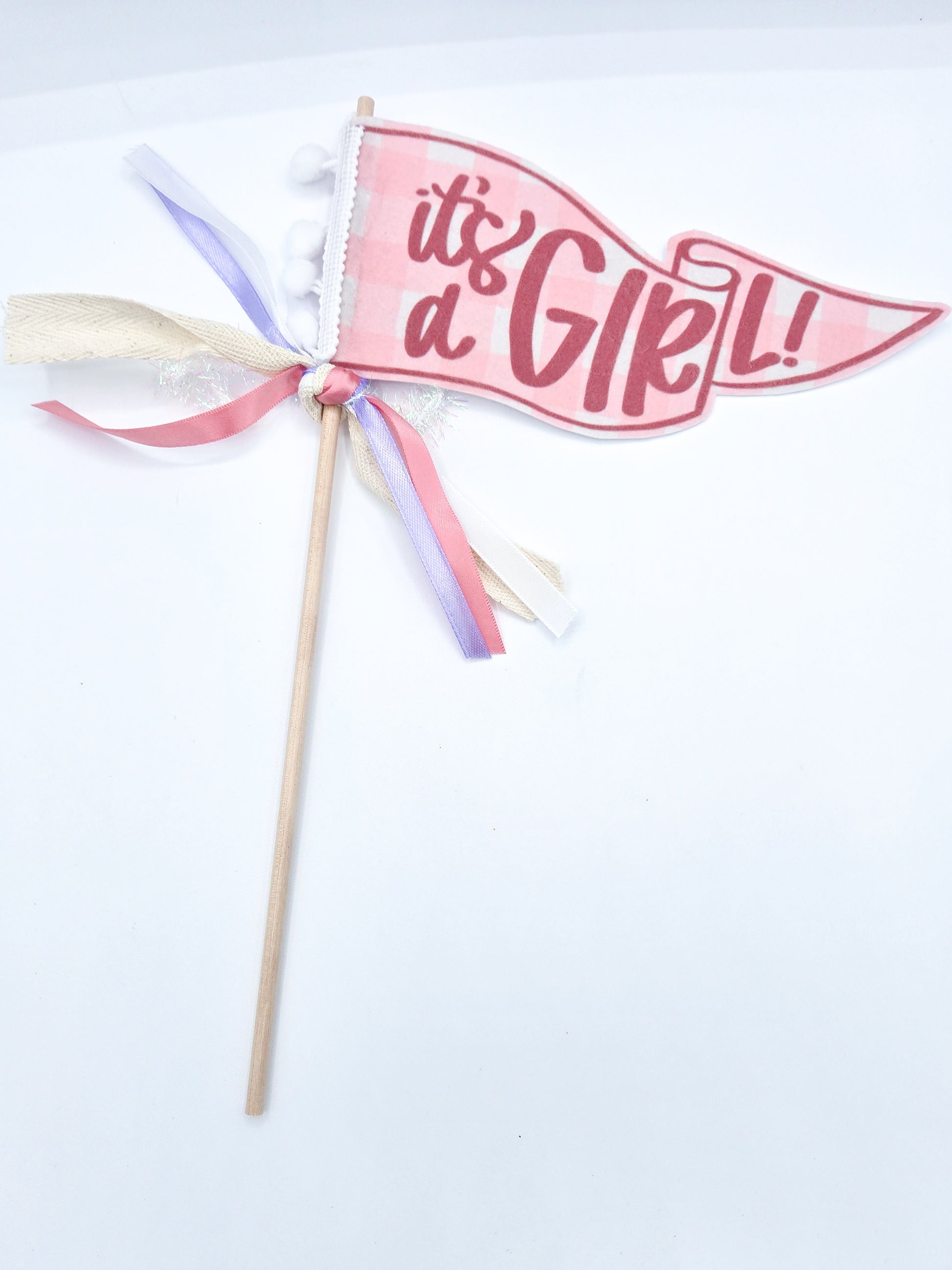 It's a Girl Pennant Flag - MUDBUGSBTQ