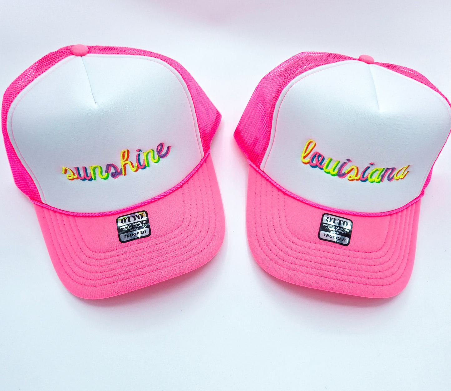 Colorful Neon Trucker Hat - MUDBUGSBTQ