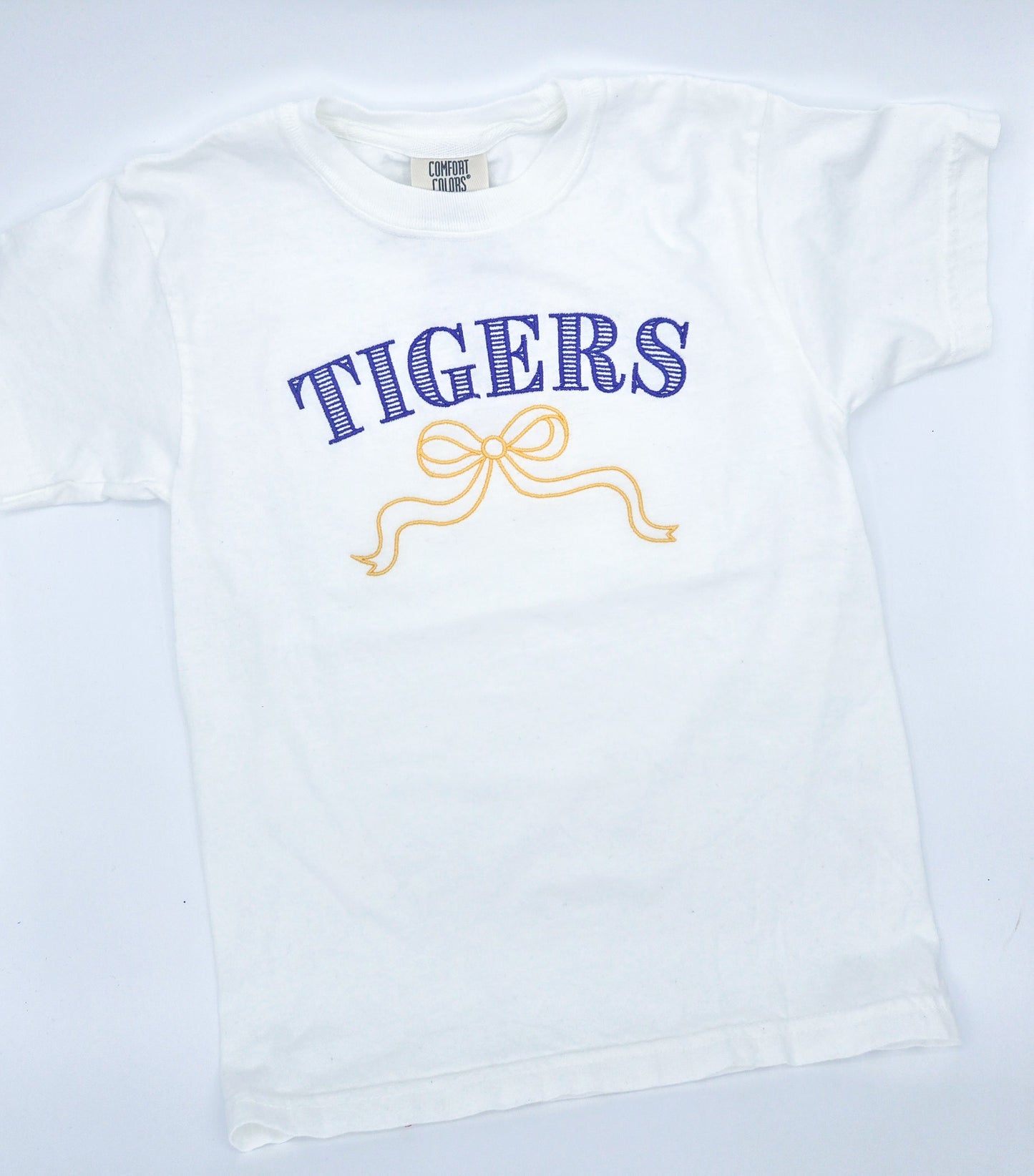 Youth Tigers Bow Tee - MUDBUGSBTQ