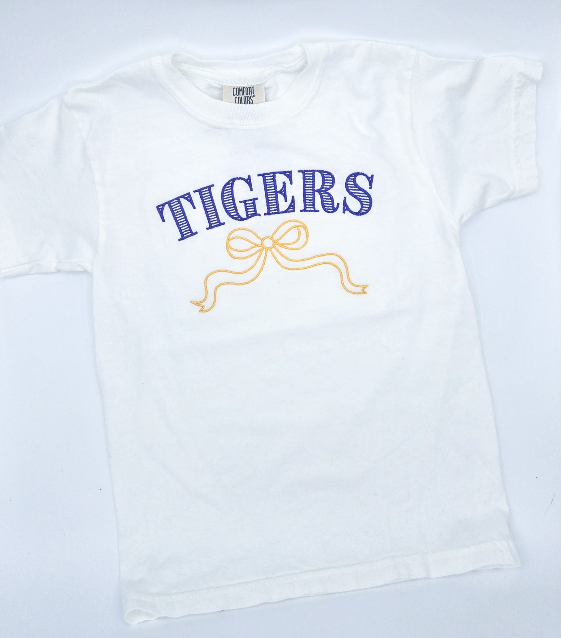 Youth Tigers Bow Tee - MUDBUGSBTQ