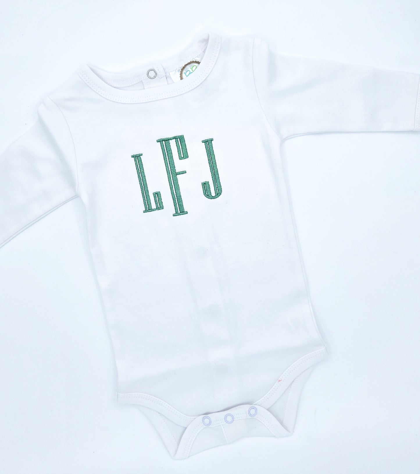 Girls Monogram Onesie
