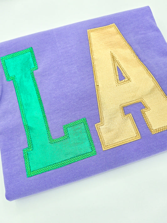 Metallic LA Mardi Gras Tee - MUDBUGSBTQ
