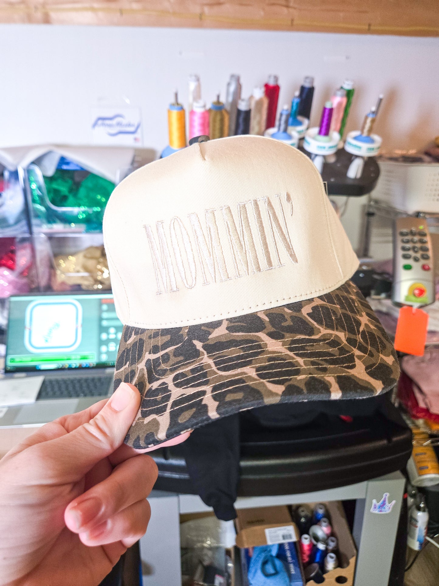 Leopard Mommin Cap - MUDBUGSBTQ