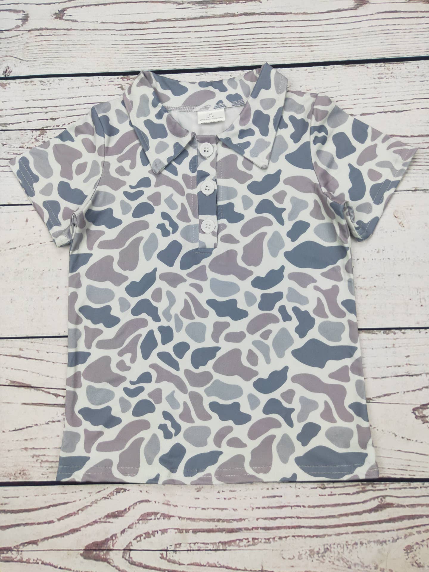 Boys Camouflage Polo - MUDBUGSBTQ