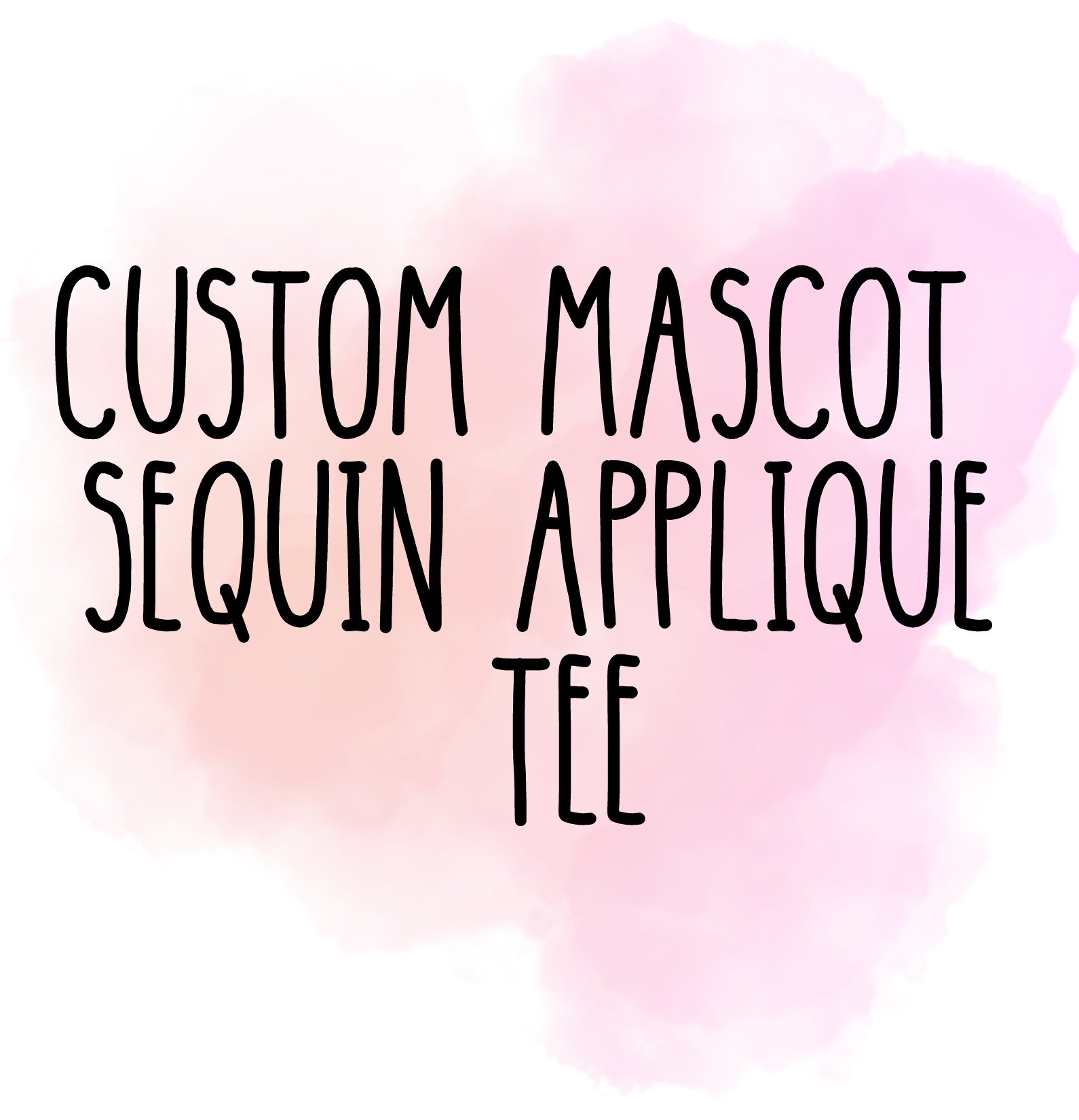 Custom Sequin Mascot Applique Tee - MUDBUGSBTQ