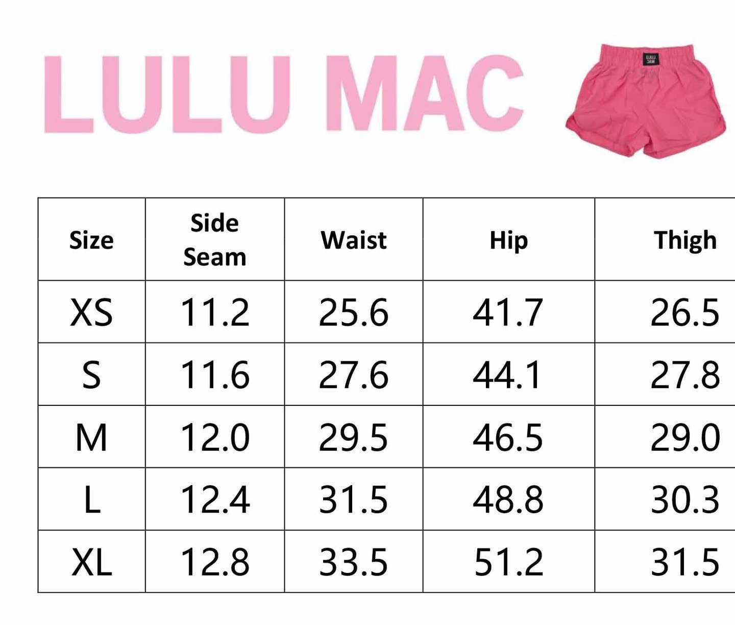 Black Lulu Mac Shorts