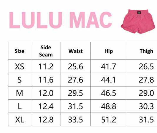 Maroon Lulu Mac Shorts - MUDBUGSBTQ