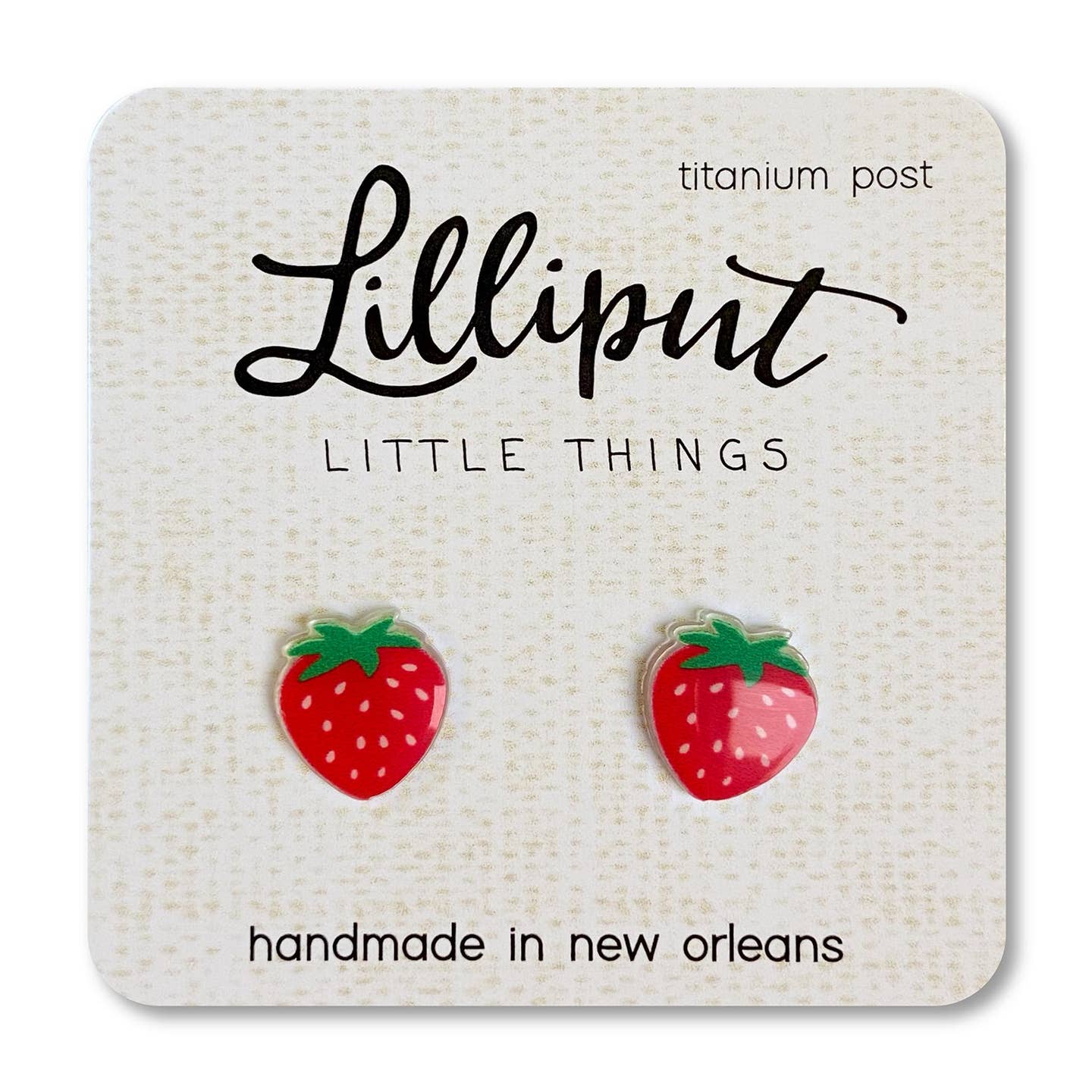 Strawberry Earrings - MUDBUGSBTQ