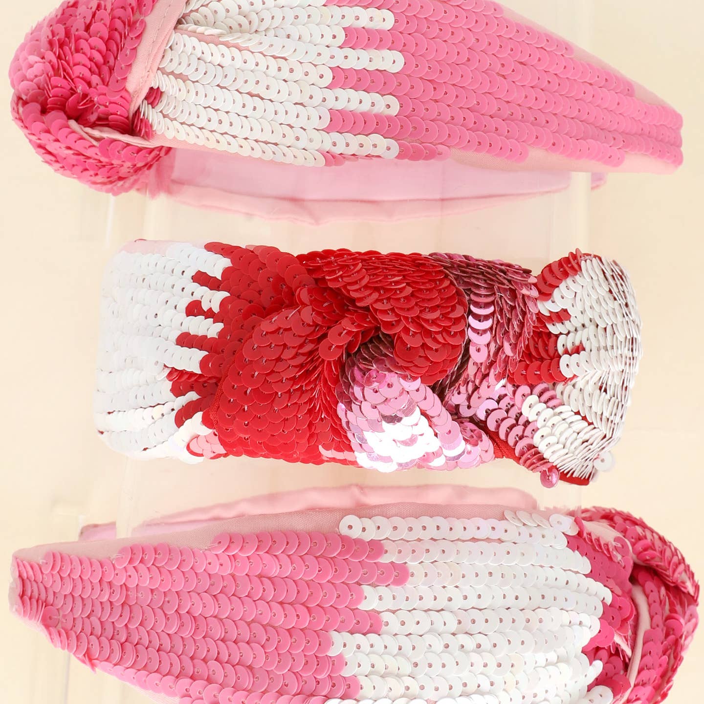 Valentines Tricolor Sequin Headband - MUDBUGSBTQ