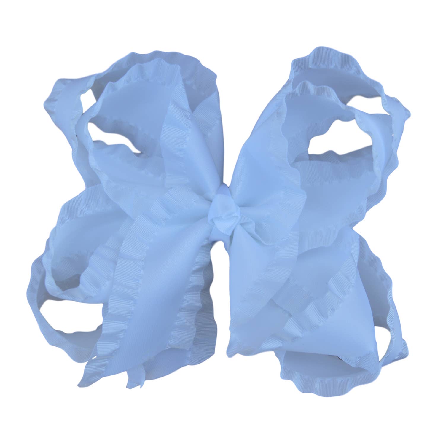 Double Ruffle Hair Bow - MUDBUGSBTQ