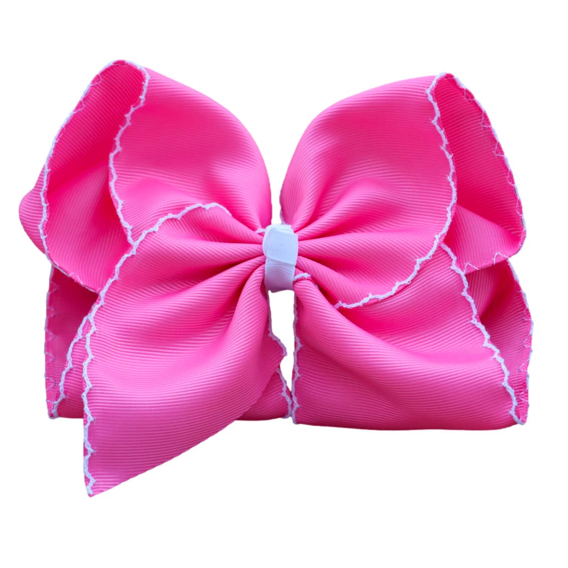 Moon Stitch Hair Bow - MUDBUGSBTQ