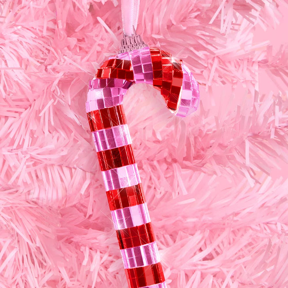 Disco Candy Cane Ornament