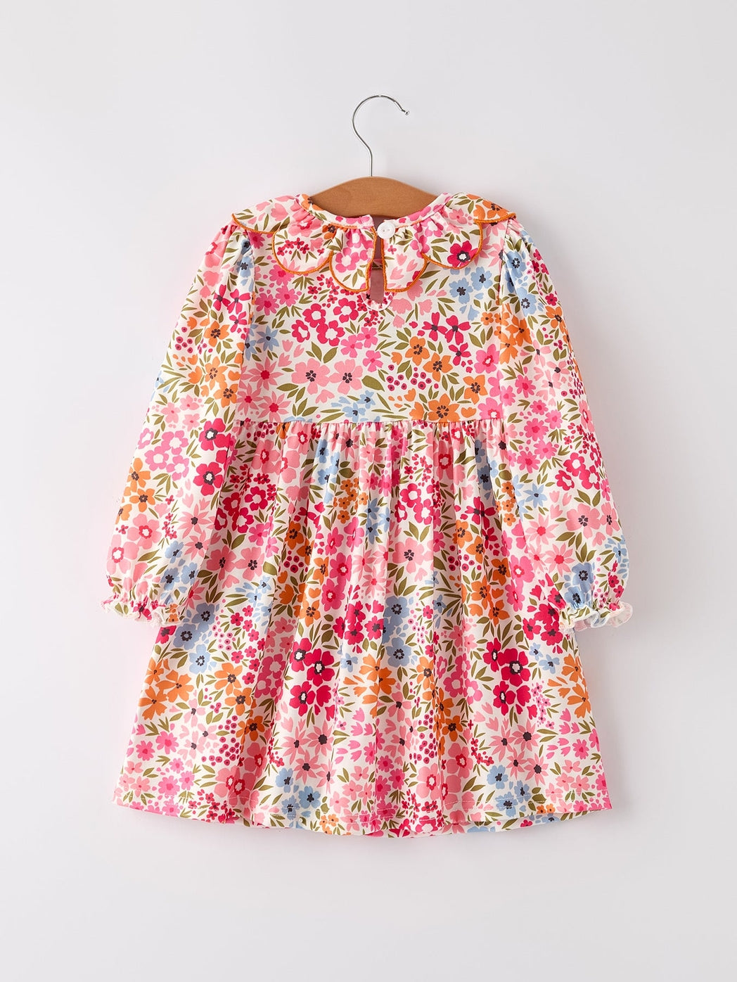 Floral Fall Smocked Dress - MUDBUGSBTQ