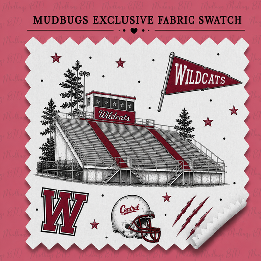 Central Wildcat Southern Spirit Applique Sweatshirt - Maroon