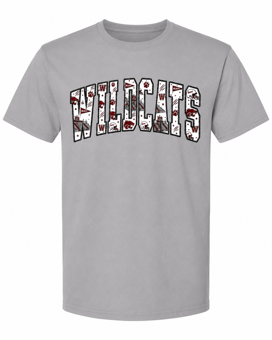 Central Wildcat Southern Spirit Applique Tee