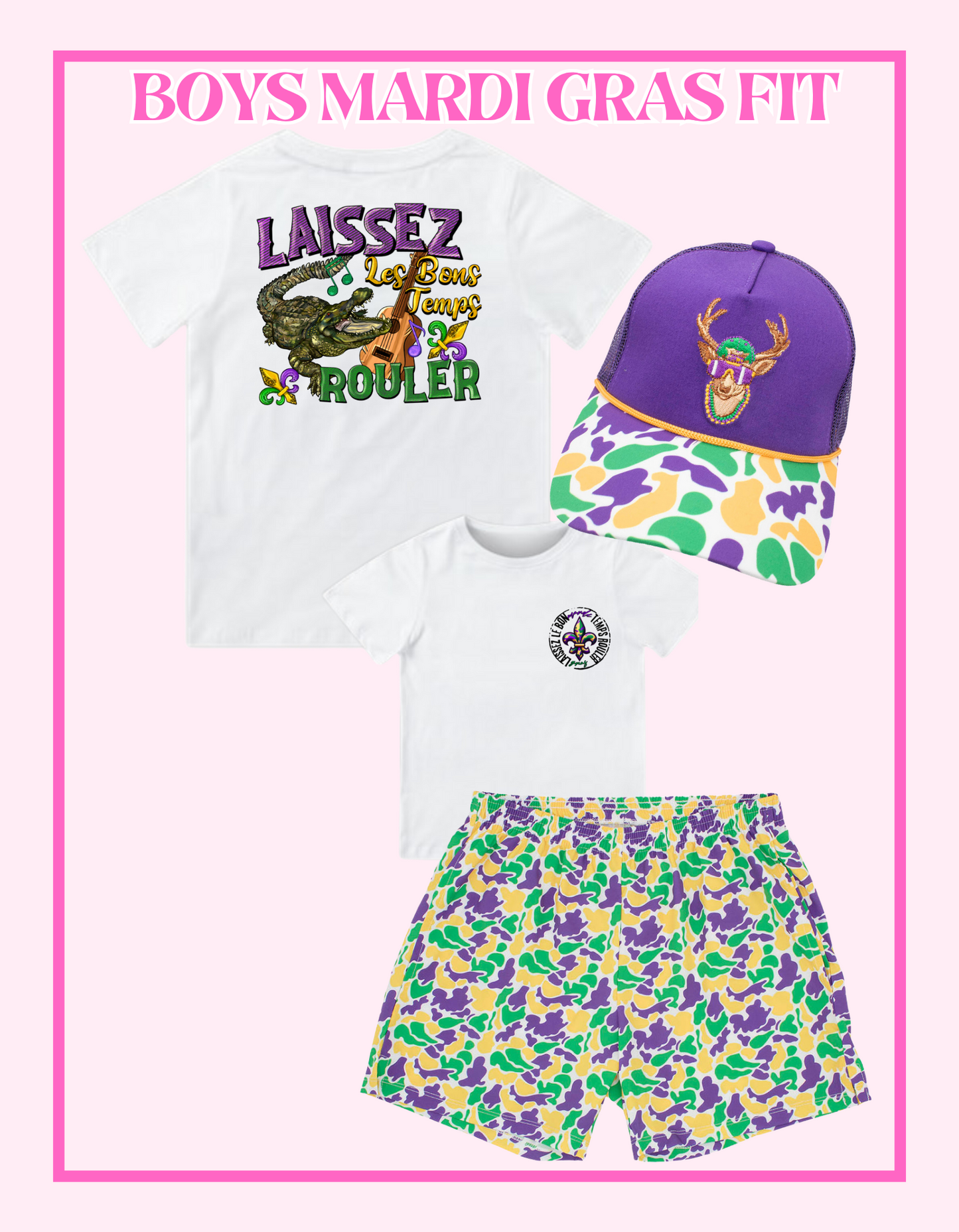 Boys Mardi Gras Shorts - MUDBUGSBTQ