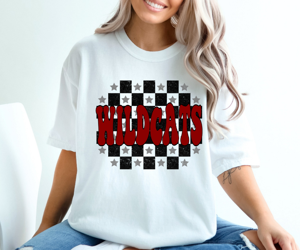 Wildcats Checkered Shirt - MUDBUGSBTQ