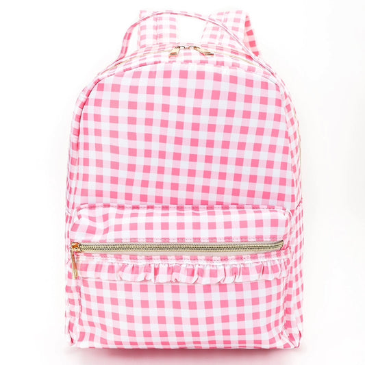 Pink Gingham Backpack - MUDBUGSBTQ