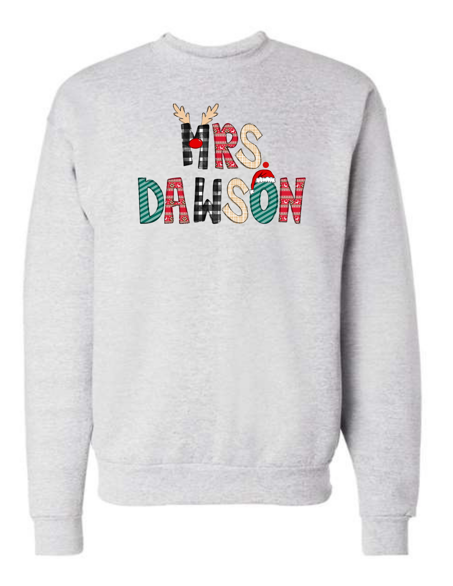 Personalized Christmas Sweatshirt - MUDBUGSBTQ