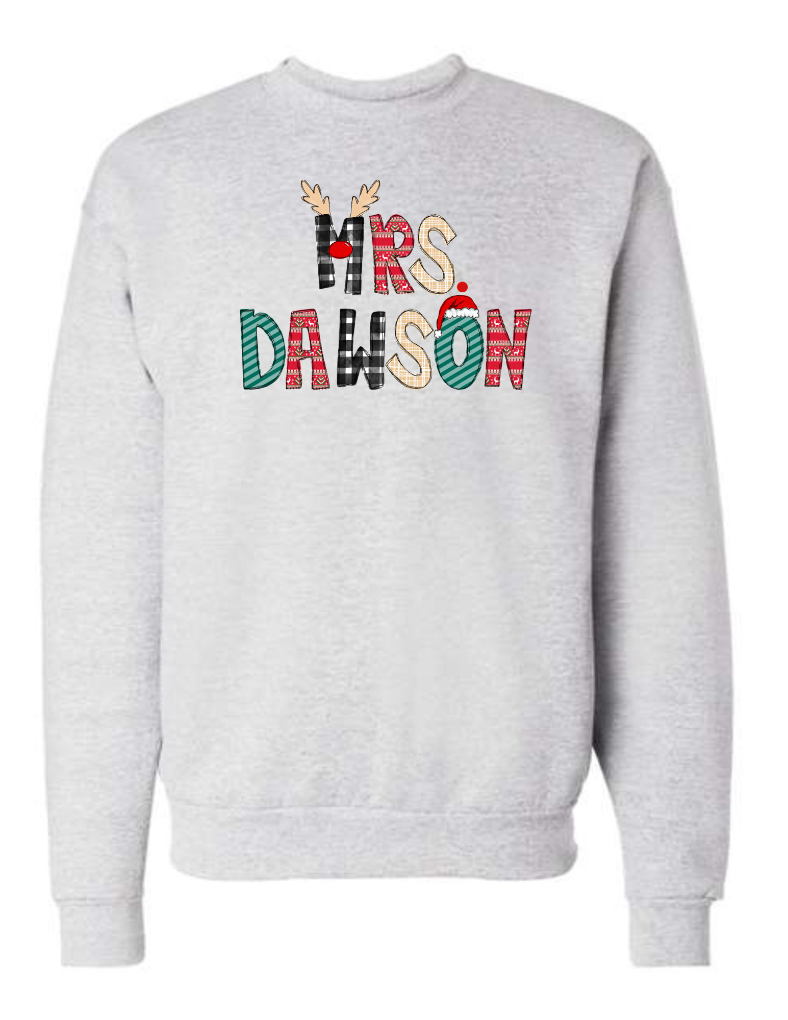 Personalized Christmas Sweatshirt - MUDBUGSBTQ