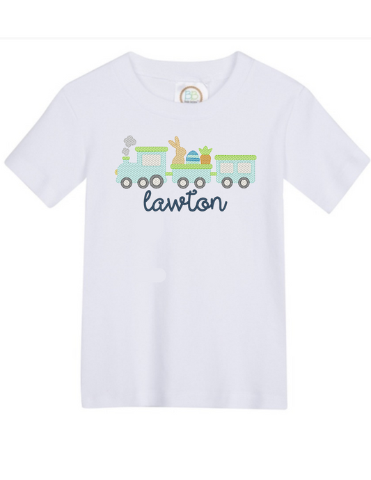 Easter Train Applique - MUDBUGSBTQ