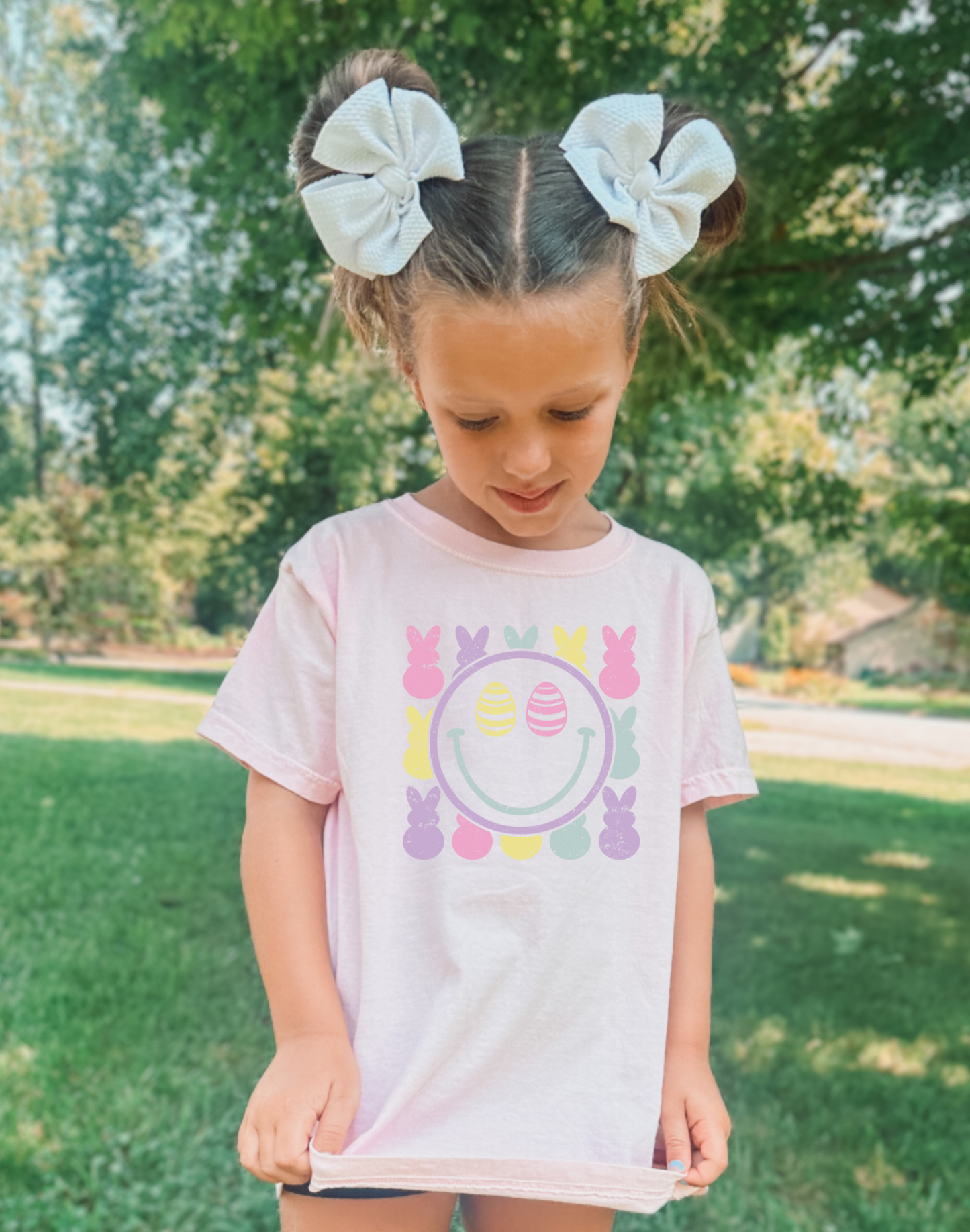 Bunny Smiley Kids Tee - MUDBUGSBTQ